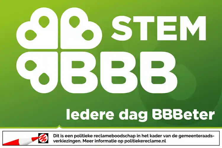 Politieke advertentie van BBB: Stem BBB, iedere dag BBBeter
