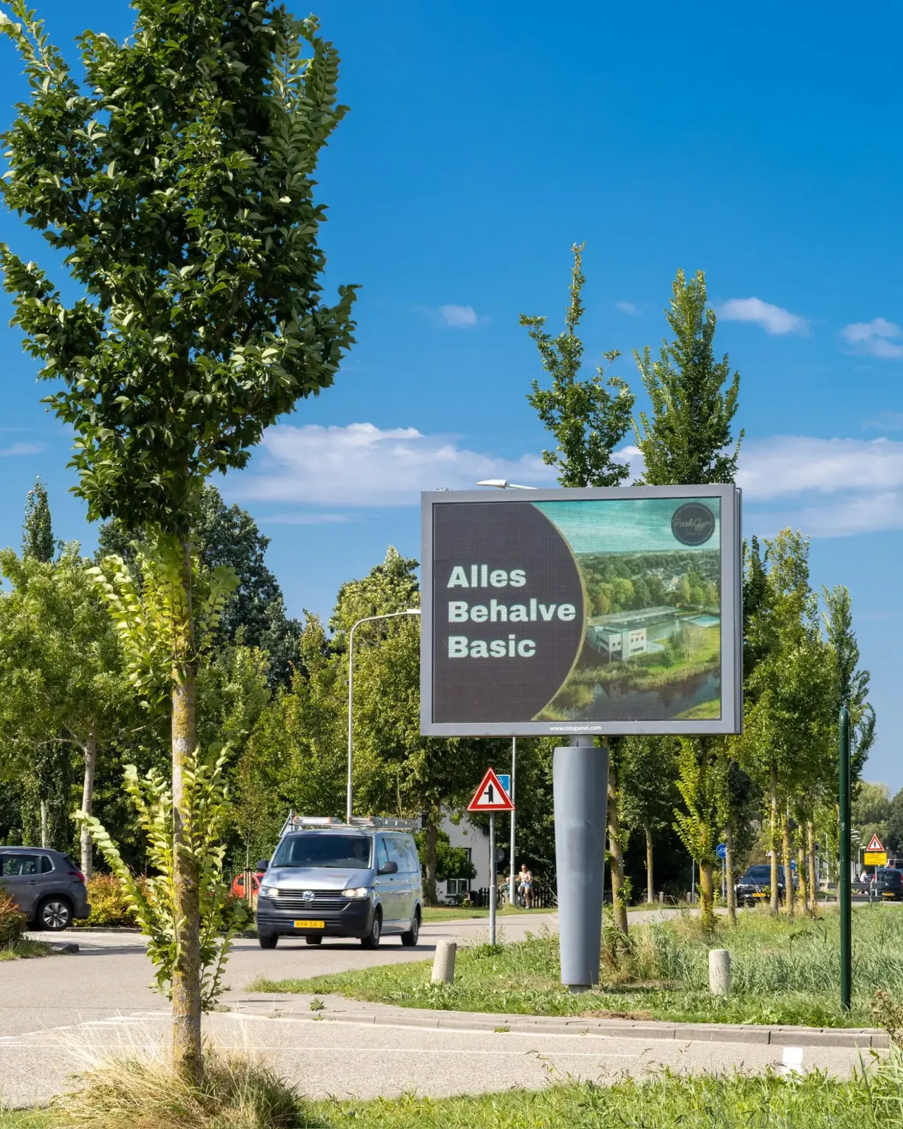 Advertentie van ParkGym Dokkum op het LED-scherm Hogedijken