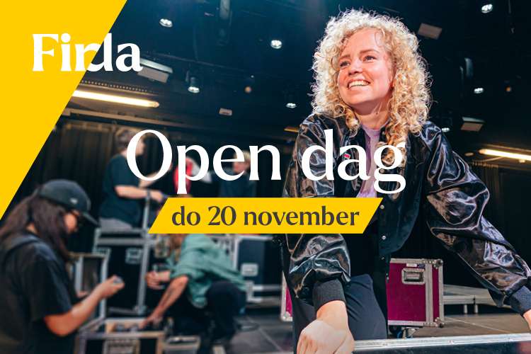 Advertentie van Firda - open dag op het LED-scherm in Dokkum