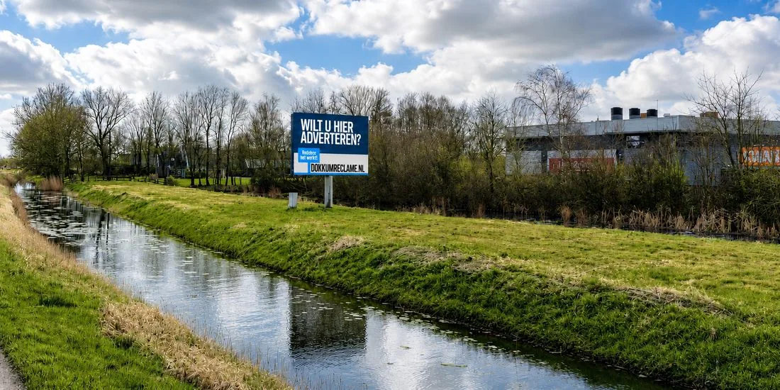 LED-scherm Locatie Zuiderschans (Murmerwoudsterweg) Dokkum, dubbelzijdig aan de N356
